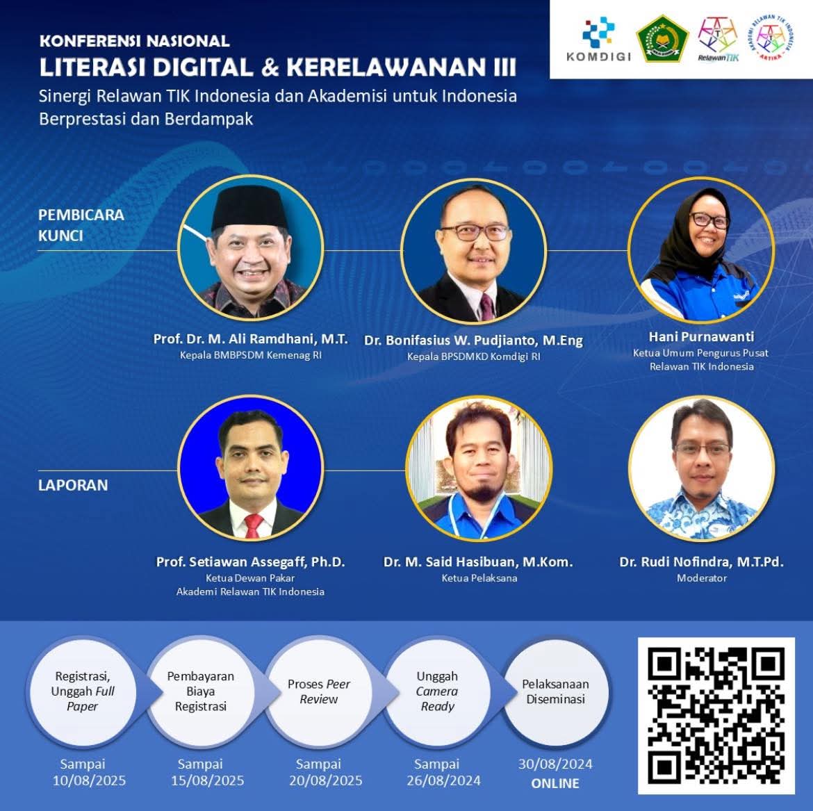 Relawan TIK Indonesia Gelar Konferensi Nasional Literasi Digital & Kerelawanan III: Sinergi Akademisi dan Relawan untuk Indonesia Maju