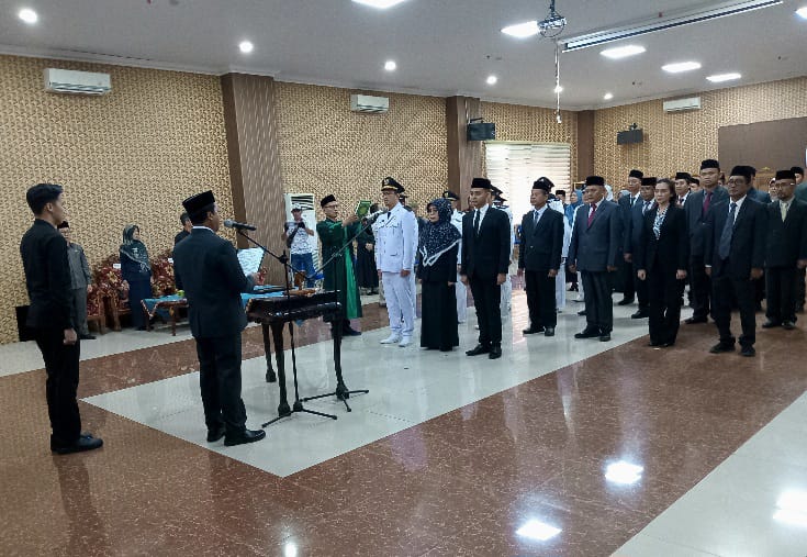 Perdana, Bupati Pringsewu Lantik 38 Pejabat Administrator dan Pengawas