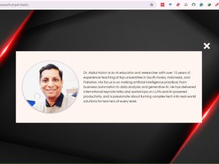 Dr. Abdul Karim Gabung sebagai Instruktur Utama di Kursus AI Scandiz Training