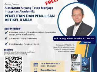 Prof. Wisnu Jatmiko Ungkap Strategi Menulis Artikel Ilmiah dengan AI Tanpa Kehilangan Integritas Akademik