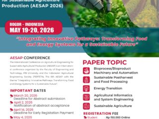 IPB University Gelar AESAP 2026, Bahas Transformasi Sistem Pangan dan Energi Berkelanjutan