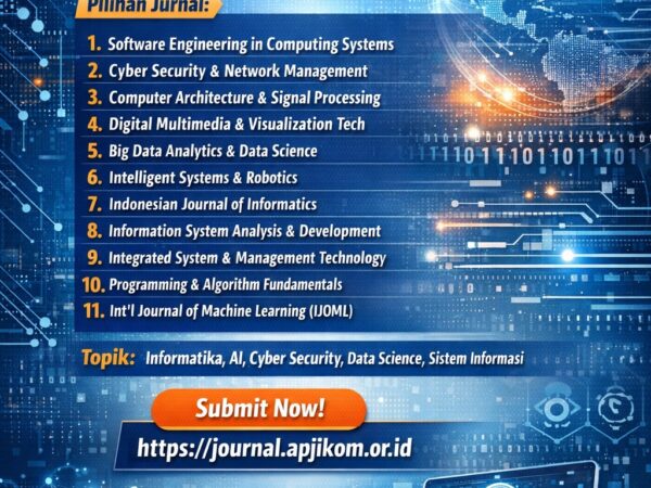 APJIKOM Buka Call for Papers, Ajak Akademisi Publikasikan Riset di Bidang Informatika dan Teknologi Komputer