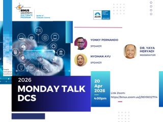 BINUS University Gelar DCS Monday Talk Seri ke-294, Angkat Inovasi Deep Learning dan Sistem Rekomendasi