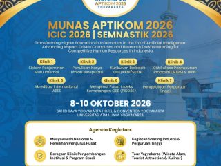 MUNAS VII APTIKOM 2026 Siap Digelar di Yogyakarta, Hadirkan Konferensi Internasional hingga Klinik Pengembangan Institusi