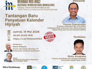 MISI Gelar Webinar Bahas Tantangan Baru Penyatuan Kalender Hijriyah Menjelang Sidang Isbat 1 Dzulhijah 1447 H