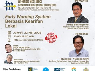 MISI Gelar Webinar #063 Bahas Early Warning System Berbasis Kearifan Lokal