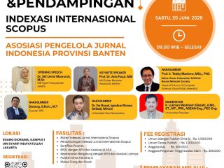 APJI Provinsi Banten Gelar Workshop dan Pendampingan Indexasi Internasional Scopus untuk Pengelola Jurnal
