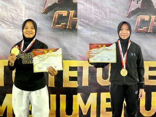 Dua Mahasiswi Universitas Aisyah Pringsewu Raih Juara 1 Kejuaraan Karate Piala Presiden RI Indonesia Open Championship 2026