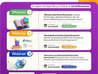 Webinar Nasional Bahas Strategi Menembus Jurnal Bereputasi SINTA, Scopus, dan WoS, Gratis untuk Guru, Dosen, dan Mahasiswa