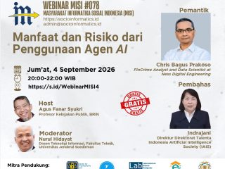 Webinar MISI #078 Bahas Manfaat dan Risiko Penggunaan Agen AI